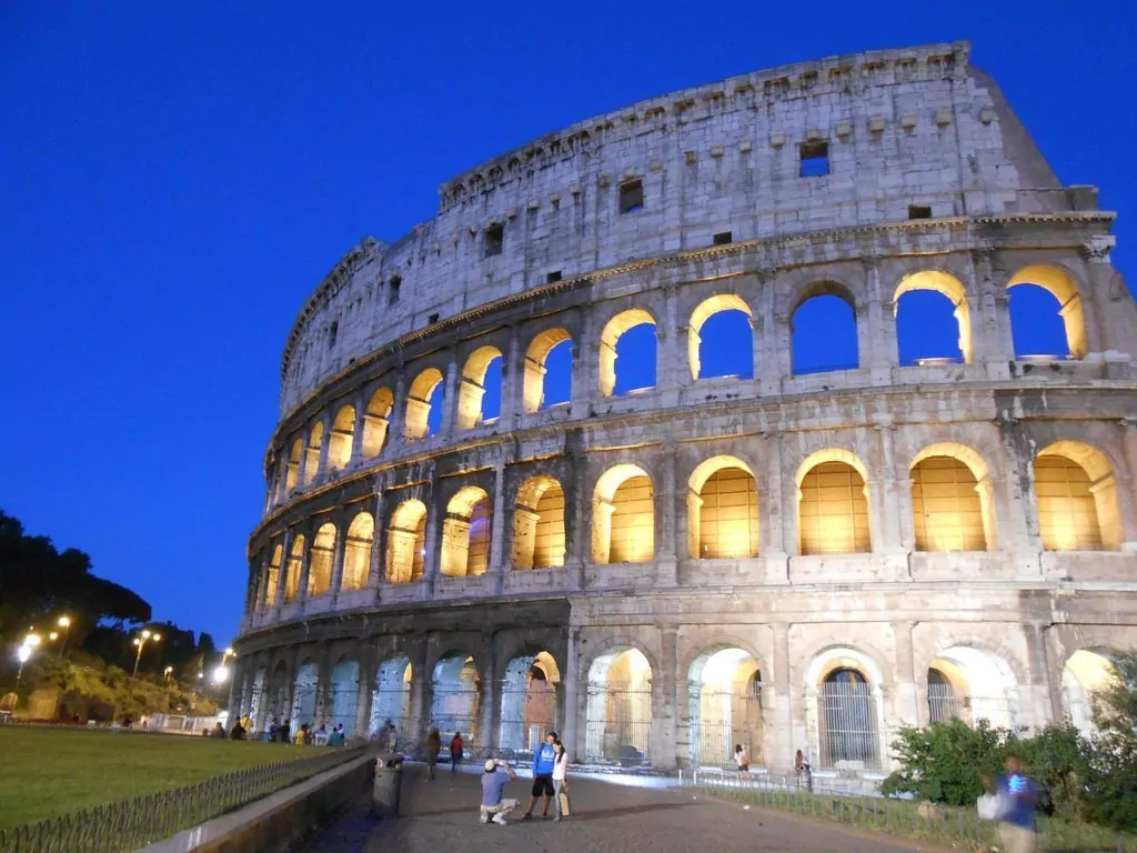 Vista del Coliseo de Roma