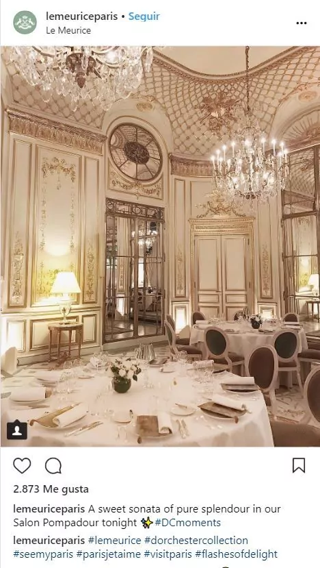 Restaurante Le Meurice en París