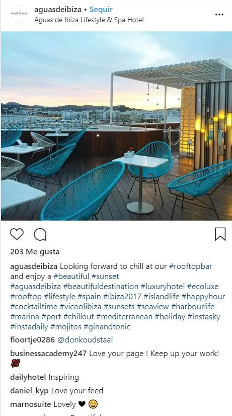 Terraza de Aguas de Ibiza