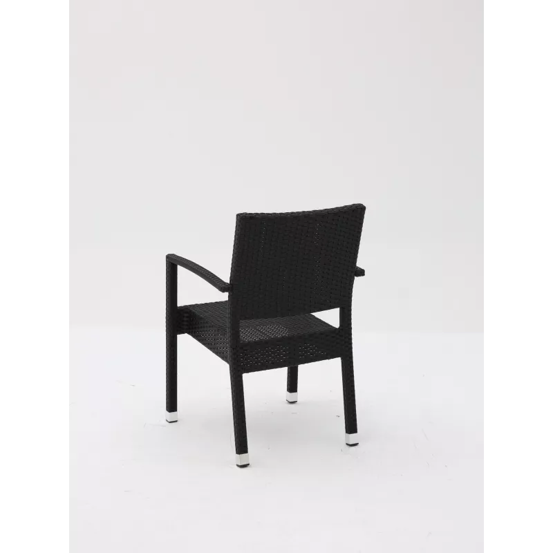 Sillón MARBELLA RATTAN negro - Ref M-001-N