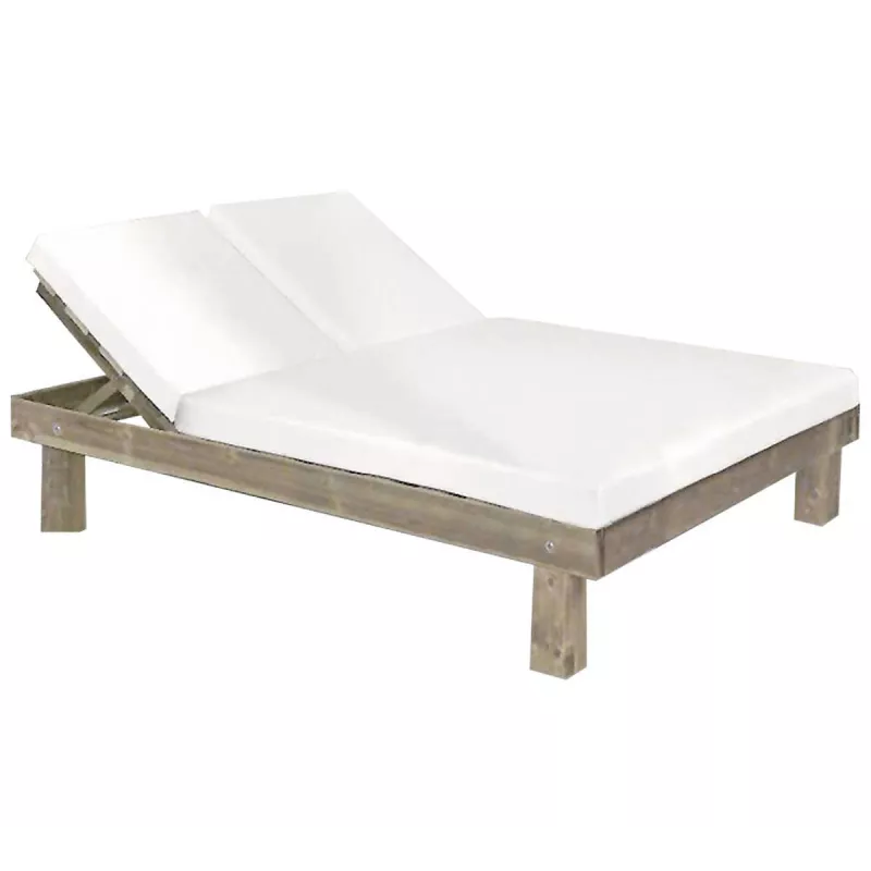 Tumbona MADERA DOBLE RECLINABLE - Ref 090-CON5