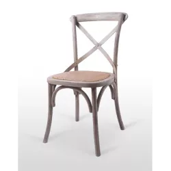 Silla hosteleria ELBA asiento de rattan - Ref 180P