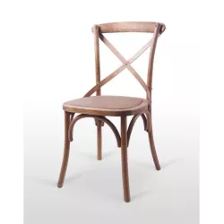 Silla hosteleria ELBA asiento de rattan - Ref 180P