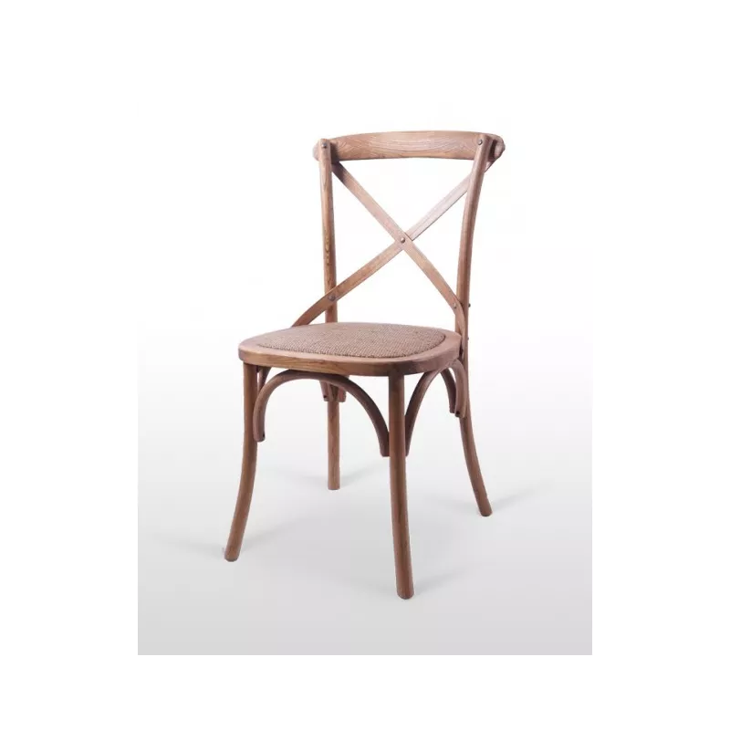 Silla hosteleria ELBA asiento de rattan - Ref 180P