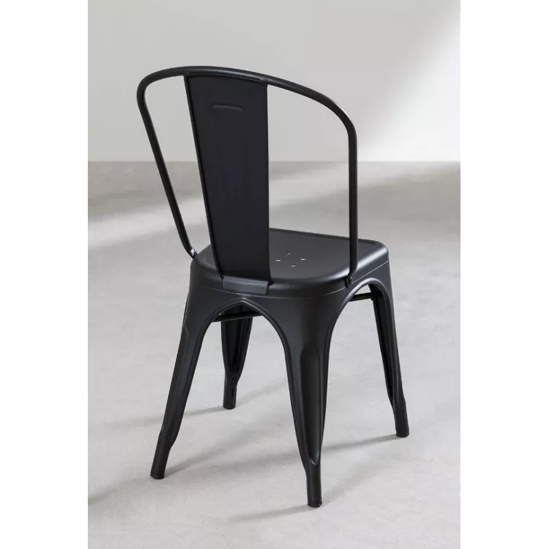 Silla TOLIX COLOR NEGRO MATE - Ref ST0002-NM