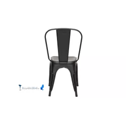 Silla TOLIX COLOR NEGRO MATE - Ref ST0002-NM