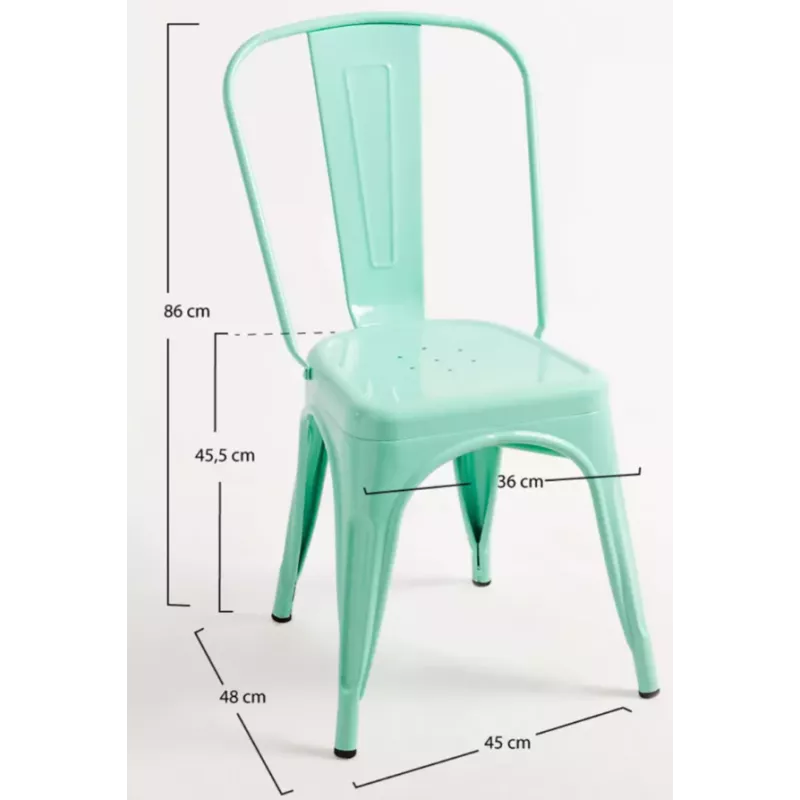 Silla TOLIX COLOR VERDE MENTA - Ref ST001-V