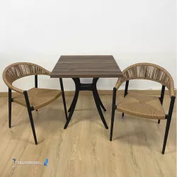 Conjunto 2 Sillones FORMENTERA NEW y 1 Mesa VENUS - Ref CJ001-1