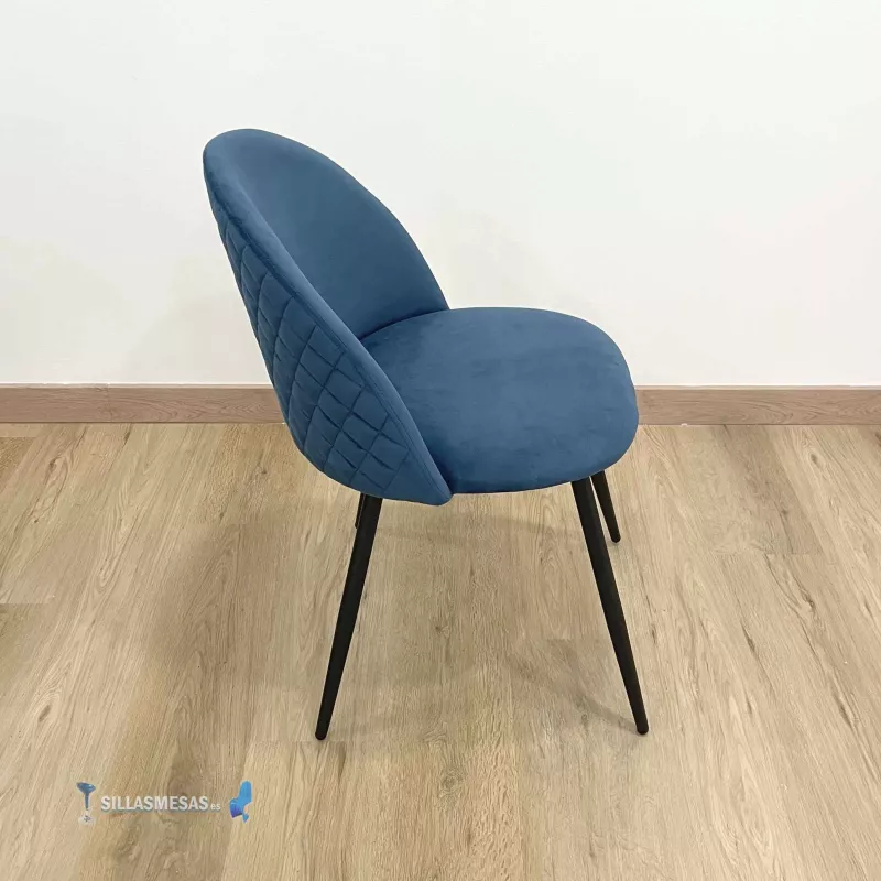 Silla VELVET azul - Ref SM-SG1